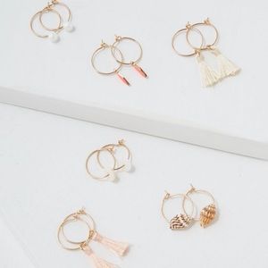 Mini Hoop 6-pk Earring Set